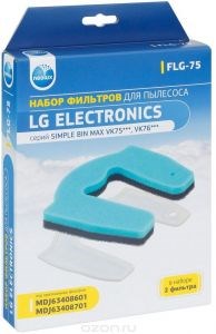Neolux FLG-75 набор предмоторных фильтров для пылесосов LG, 2 шт NFLG75 - фото 11092