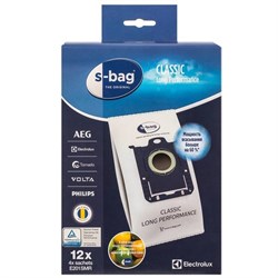 Пылесборник  Electrolux E201SMR с пластиковым фланцем MegaPack (12шт) S-BAG Classic Long Performance E201SMR - фото 11669