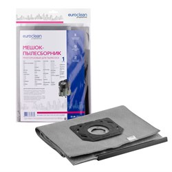 Мешок-пылесборник Euroclean EUR-711 многоразовый с пластиковым зажимом для пылесоса EUR711 - фото 19474