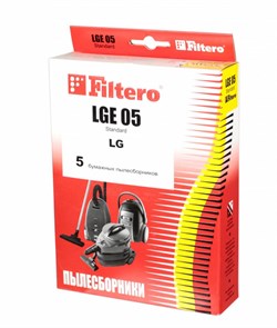 Мешки-пылесборники Filtero LGE 05 Standard, 5 шт, бумажные для LG LGE05S - фото 5341