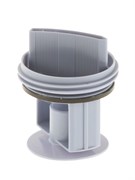 BOSCH 00647920 Сливной фильтр стиральной машины с уплотнителем, длинная ручка, серый 00647920