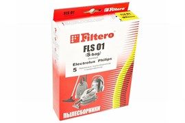 Мешки-пылесборники Filtero FLS 01 (S-bag) Standard, 5 шт, бумажные для Electrolux, Philips FLS01S